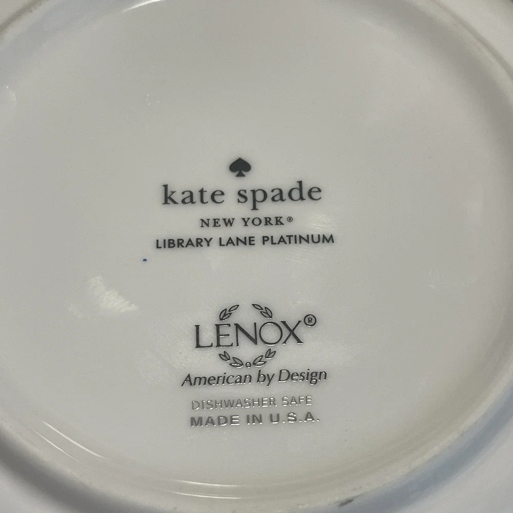 Lenox Kate Spade Library Lane Platinum Soup‎ Cereal Bowl Replacement